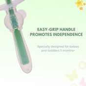 Adore Baby Training Toothbrush With Anti Choking Shield - Green