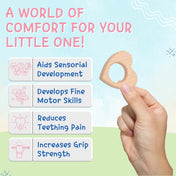 Adore Wohoo! Wooden Teethers- Pack of 2- Heart+ Sea horse