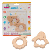 Adore Wohoo! Wooden Teethers- Pack of 2- Clown+ Snail