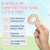 Adore Wohoo! Wooden Teethers- Pack of 2- Clown+ Snail