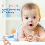 Adore Wohoo! Wooden Teethers- Pack of 2 - Bunny+ Kangaroo