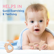 Adore Wohoo! Wooden Teethers- Pack of 2- Fox and Squirrel