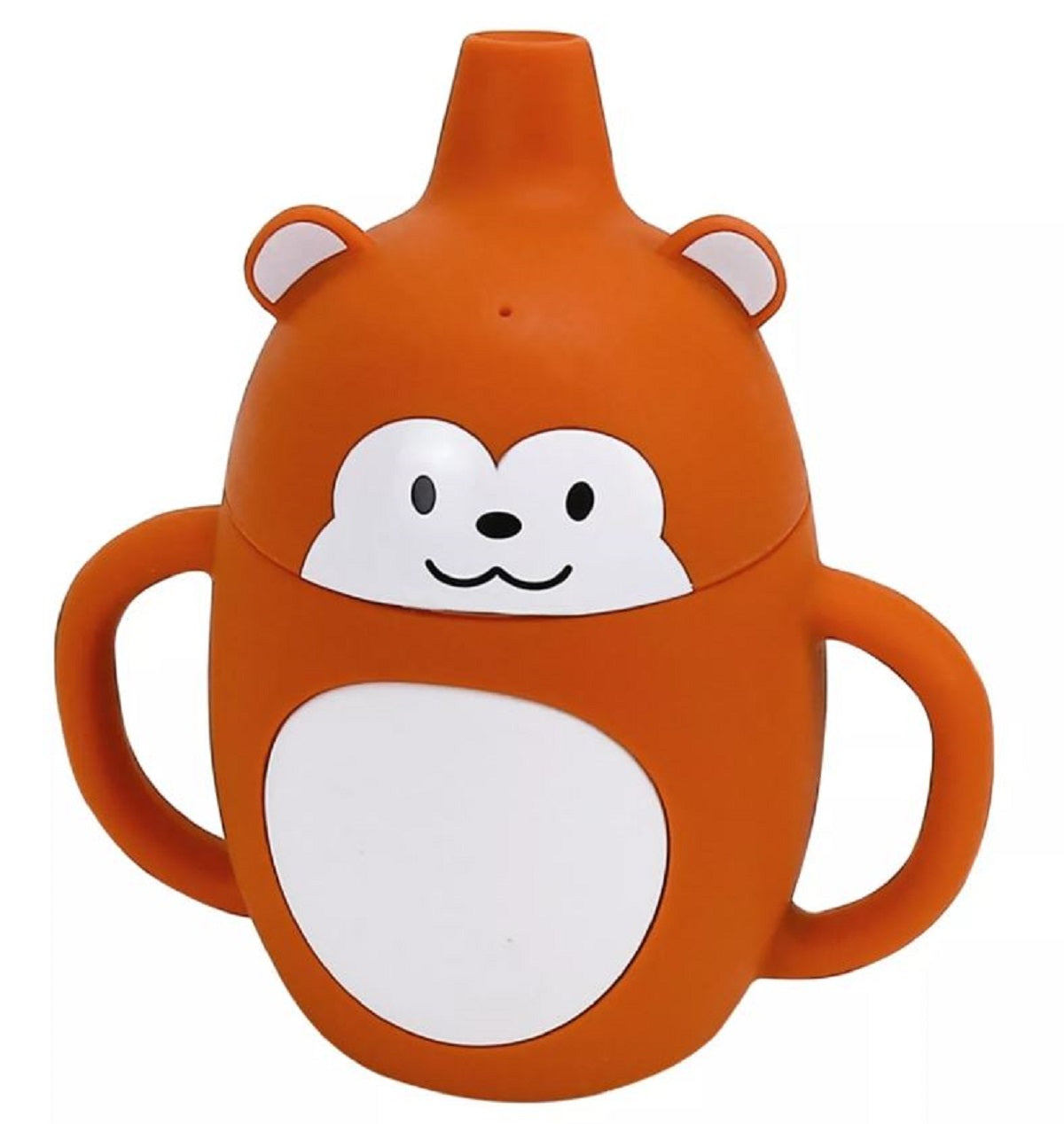 Adore Skippy Character Hood Silicone Spout Sipper with Handle 180ml - Monkey