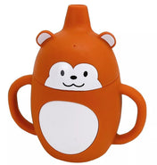 Adore Skippy Character Hood Silicone Spout Sipper with Handle 180ml - Monkey