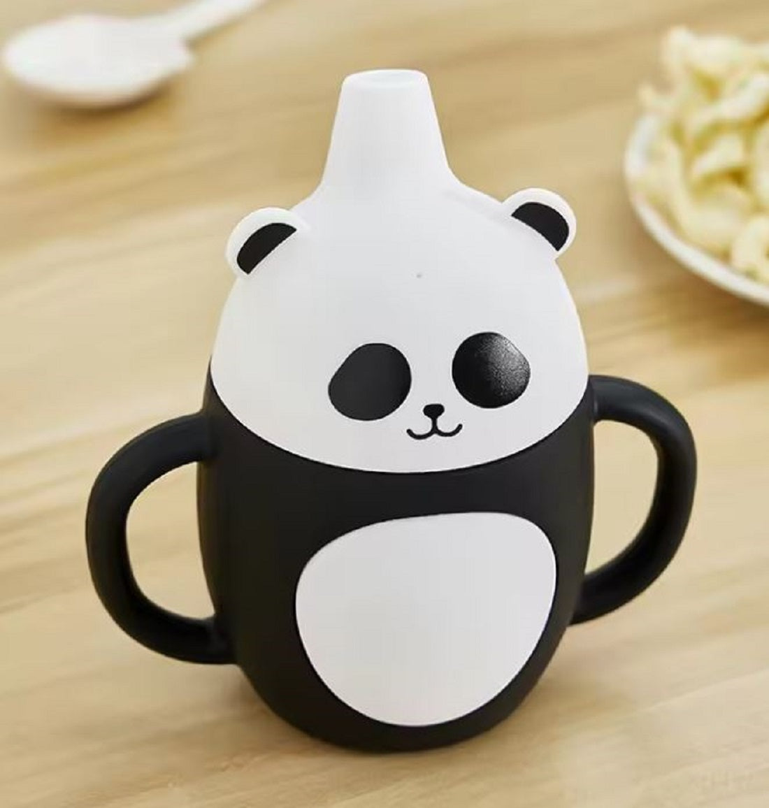 Adore Skippy Character Hood Silicone Spout Sipper with Handle 180ml - Panda