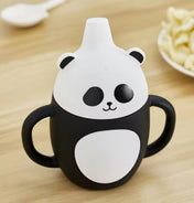 Adore Skippy Character Hood Silicone Spout Sipper with Handle 180ml - Panda