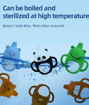 Adore Skippy Character Hood Silicone Spout Sipper with Handle 180ml - Blue Teddy