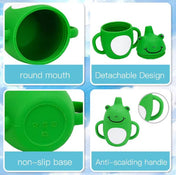 Adore Skippy Character Hood Silicone Spout Sipper with Handle 180ml - Froggie