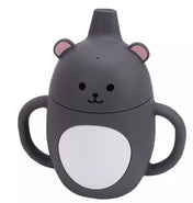 Adore Skippy Character Hood Silicone Spout Sipper with Handle 180ml - Grey Teddy