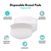 Adore Voila Disposable Breast Pads with Honeycomb Design- Pack of 48