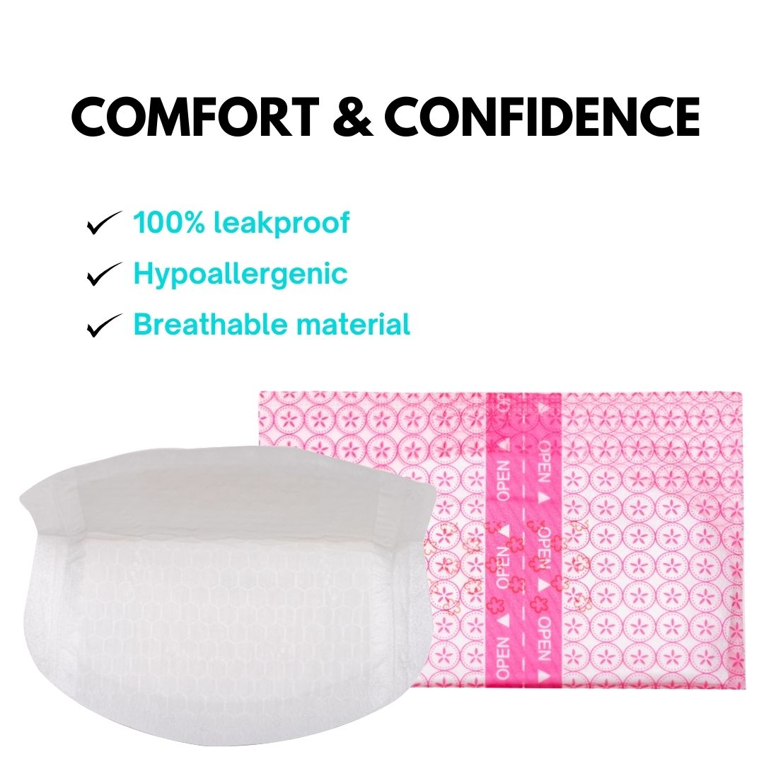 Adore Voila Disposable Breast Pads with Honeycomb Design- Pack of 48