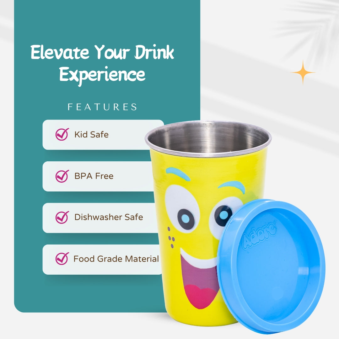 Adore Pro Numero Uno! The Character Printed Steel Tumbler 350mL - Smiley