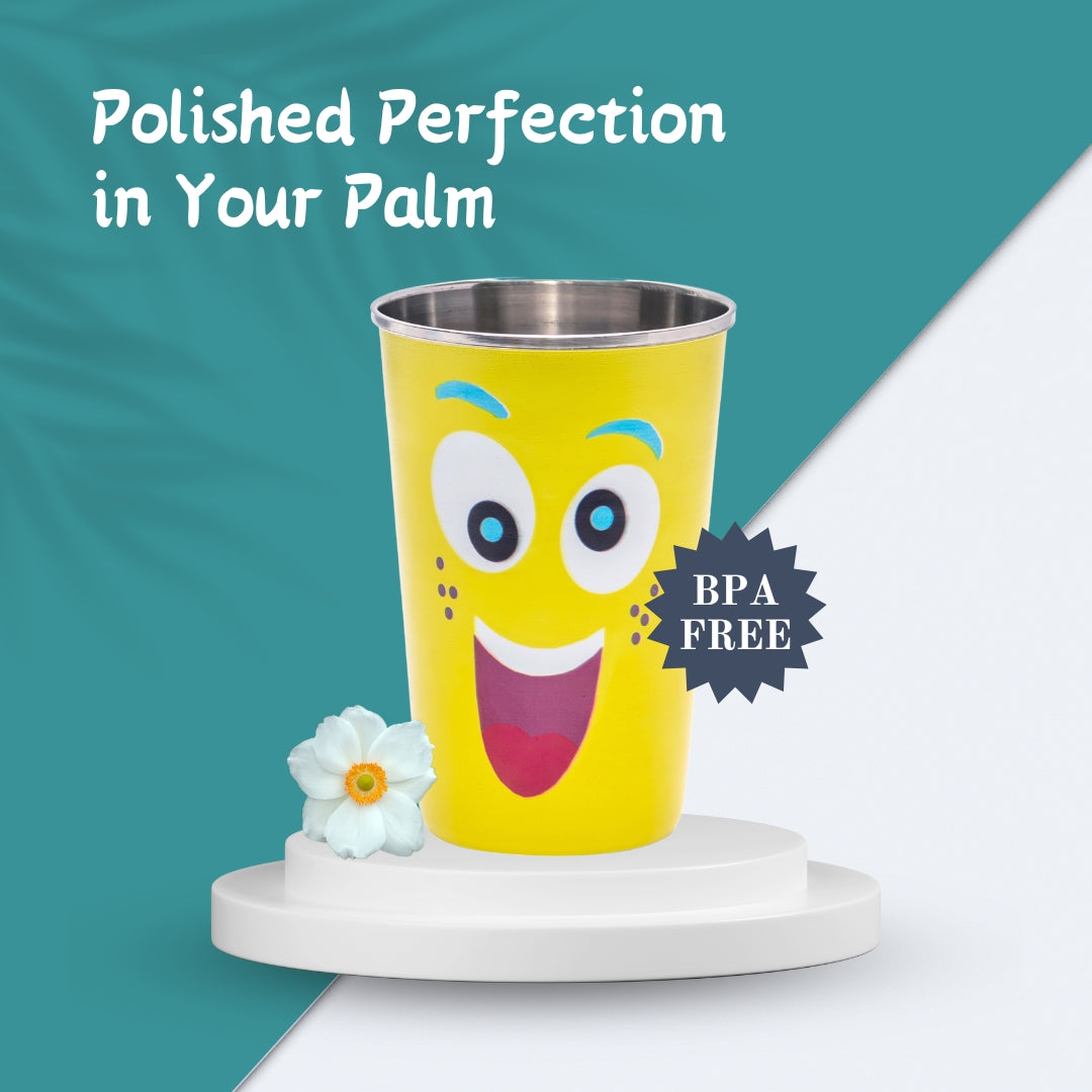 Adore Pro Numero Uno! The Character Printed Steel Tumbler 350mL - Smiley