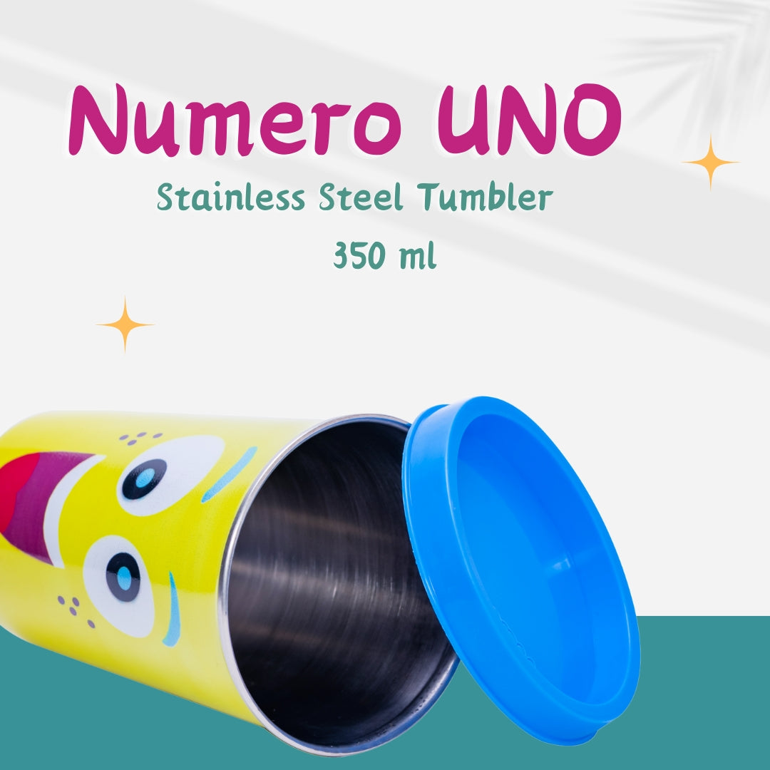 Adore Pro Numero Uno! The Character Printed Steel Tumbler 350mL - Smiley