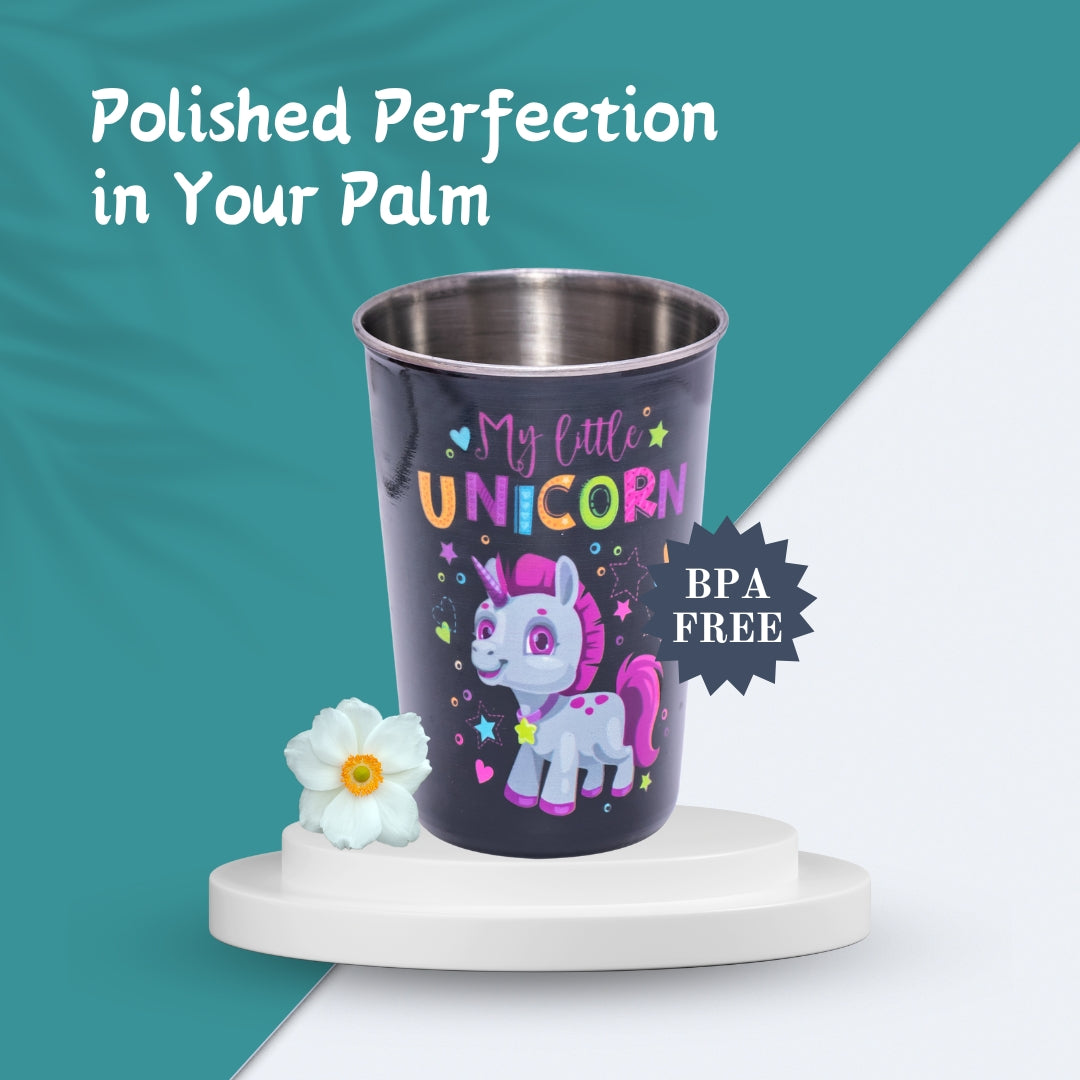 Adore Pro Numero Uno! The Character Printed Steel Tumbler 350mL - Unicorn