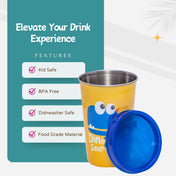 Adore Pro Numero Uno! The Character Printed Steel Tumbler 350mL - Dino