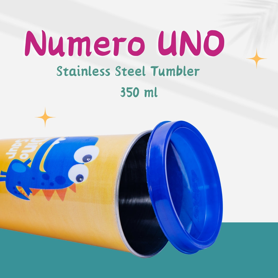 Adore Pro Numero Uno! The Character Printed Steel Tumbler 350mL - Dino