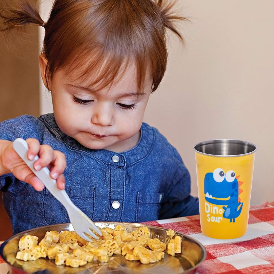 Adore Pro Numero Uno! The Character Printed Steel Tumbler 350mL - Dino