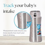 Adore Twilight 2in 1 Stainless Steel Sipper with Twin Handle 250ml - Blue Transport