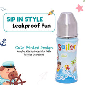 Adore Beta Printed Stainless Steel Spout Sipper - Sailor -250ml