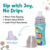 Adore Beta Printed Stainless Steel Spout Sipper - Holiday -250ml