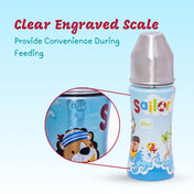 Adore GAMMA Premium Printed Stainless Steel Straw Sipper with Gravity Ball- Sailor 250ml