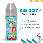 Adore EPSILON 2 Stage Premium Printed Stainless Steel Spout and Straw Sipper 250ml- Holiday Safari