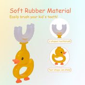 Adore Quack Quack U Shaped Chick Design Toothbrush 2-7 Years- Pack of 2