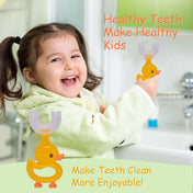 Adore Quack Quack U Shaped Chick Design Toothbrush 2-7 Years- Pack of 2