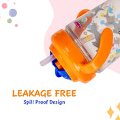 Adore Itzy Bitzy Straw Sipper with Twist & Sip Head with Twin Handle - Orange