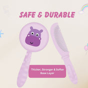 Adore Jungle Fun Baby Brush & Comb Set- Hippo