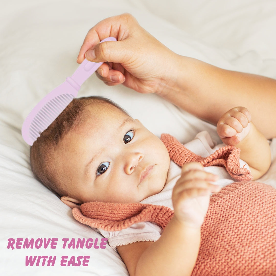 Adore Jungle Fun Baby Brush & Comb Set- Hippo