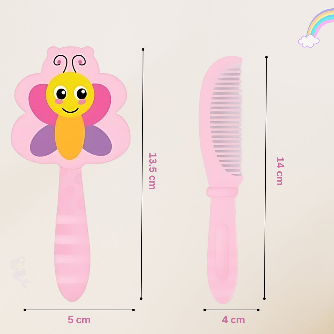 Adore Jungle Fun Baby Brush & Comb Set- Butterfly