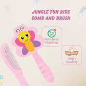 Adore Jungle Fun Baby Brush & Comb Set- Butterfly