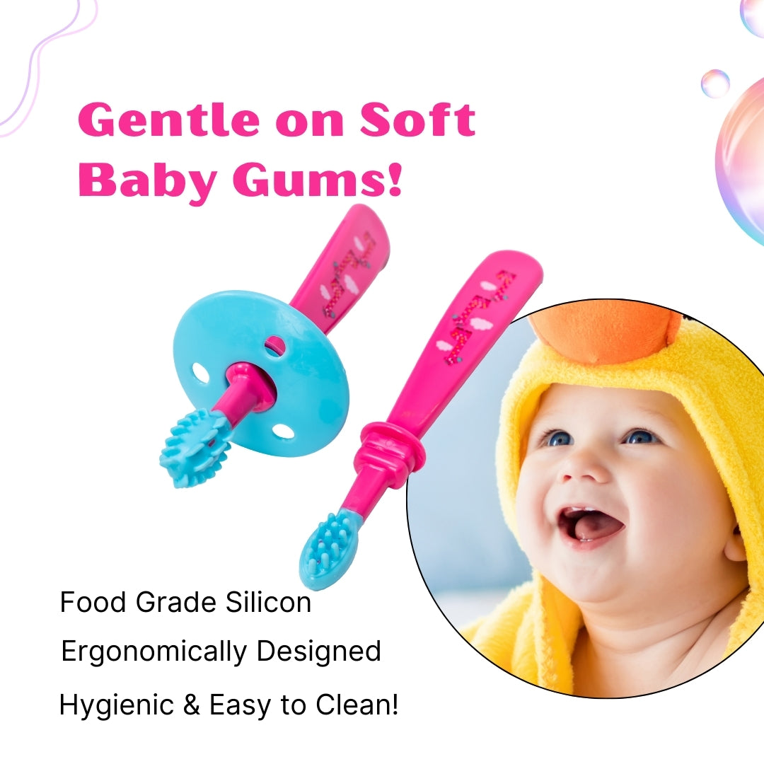 Adore Toothsie 2 stage Baby Dental Care Kit - Pink
