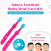Adore Toothsie 2 stage Baby Dental Care Kit - Pink