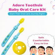 Adore Toothsie 2 stage Baby Dental Care Kit - Blue
