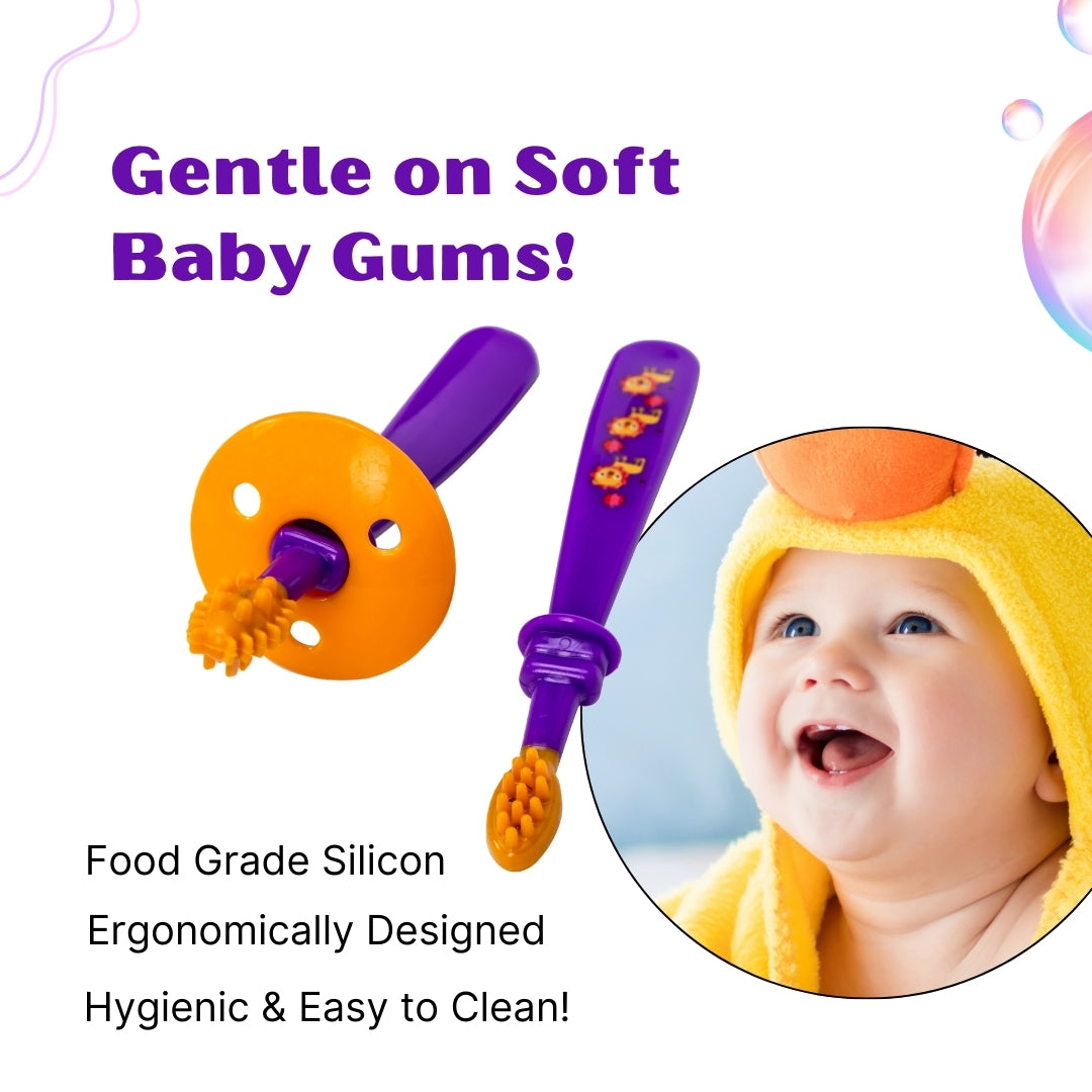 Adore Toothsie 2 stage Baby Dental Care Kit - Purple
