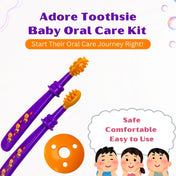 Adore Toothsie 2 stage Baby Dental Care Kit - Purple