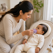 Adore Airo! The Symmetrical Pacifier that Glows in Dark with Storage Case- Purple