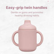 Adore Beast! The Silicon Spout Sipper with Twin Handle 180ml- Baby Pink