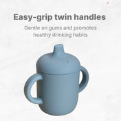 Adore Beast! The Silicon Spout Sipper with Twin Handle 180ml - Grey