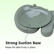 Adore Ninja ! Silicon Suction Plate with fork and spoon - Military Green