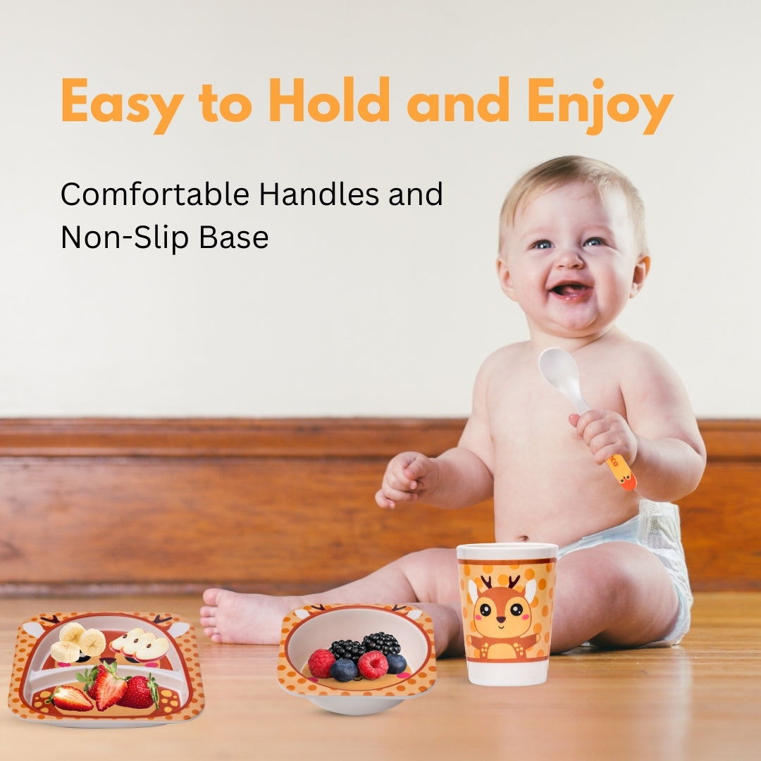 Adore Hey Ya! Bamboo Meal Sets - Pack of 5 accessories- Dear