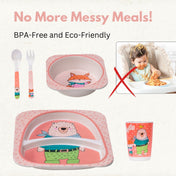 Adore Hey Ya! Bamboo Meal Sets - Pack of 5 accessories - Fox