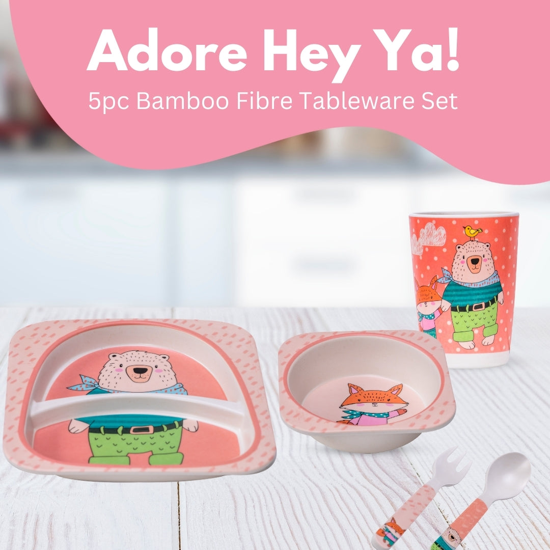 Adore Hey Ya! Bamboo Meal Sets - Pack of 5 accessories - Fox
