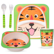 Adore Hey Ya! Bamboo Meal Sets - Pack of 5 accessories- Tiger