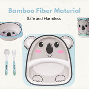 Adore Hey Ya! Bamboo Meal Sets - Pack of 5 accessories- Koala