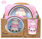 Adore Hey Ya! Bamboo Meal Sets - Pack of 5 accessories- Cow