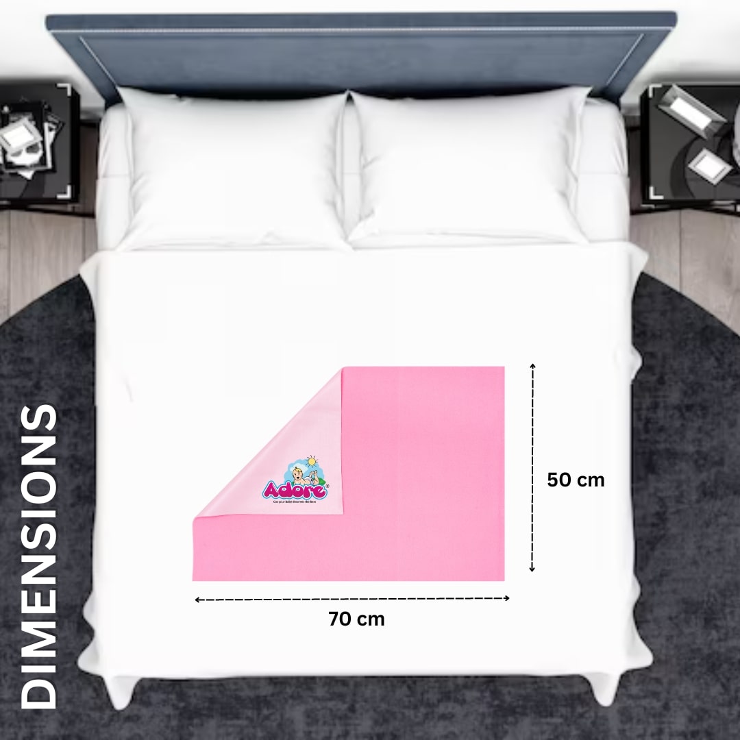 Adore Instadry Printed Baby Bed Protector- Fruits- 50*70cms- Fruits